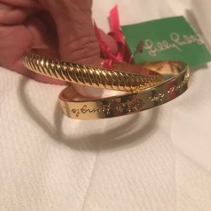 Gold Lilly Pulitzer bangles