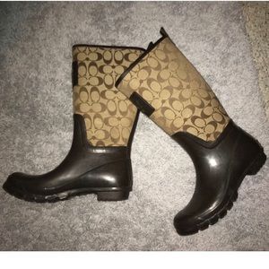 ‼️ Authentic Coach Rainboots