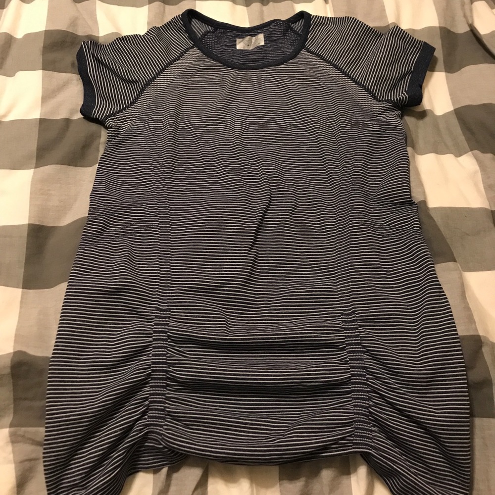 Athleta short sleeve striped top