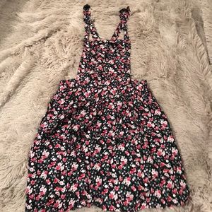 Floral overall dress