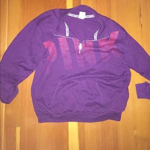 Pink quarter zip hoodie