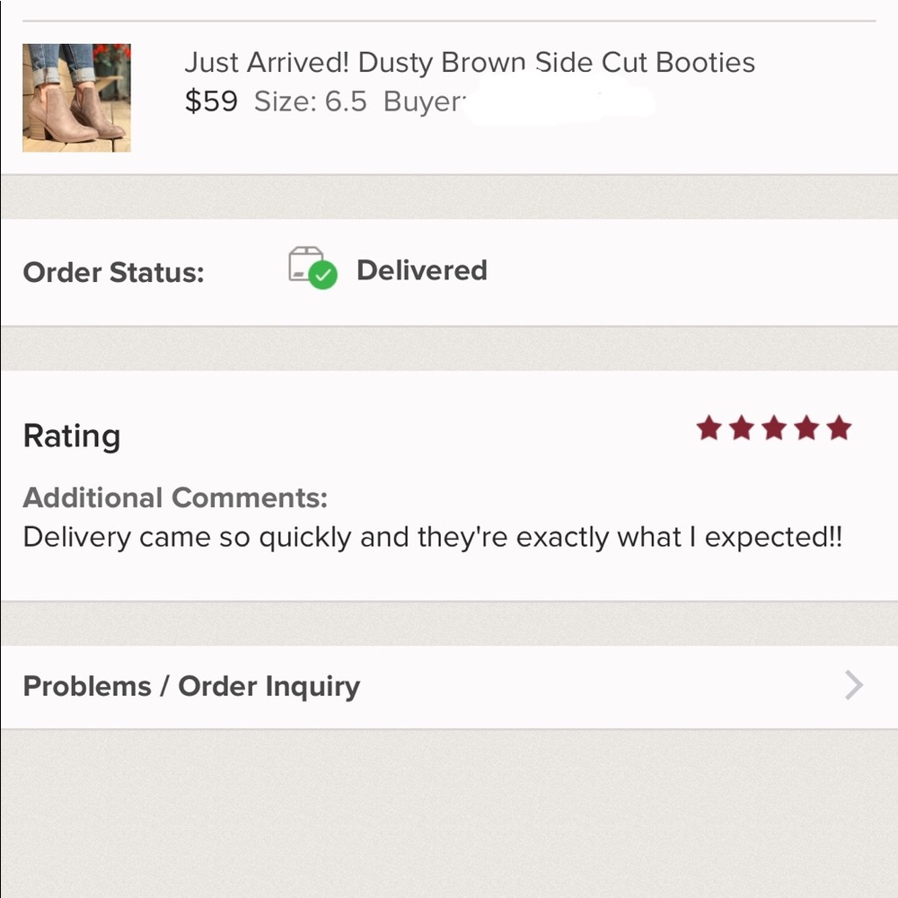 Last Pair (5.5)! Dusty Brown Side Cut Booties - Picture 2 of 4