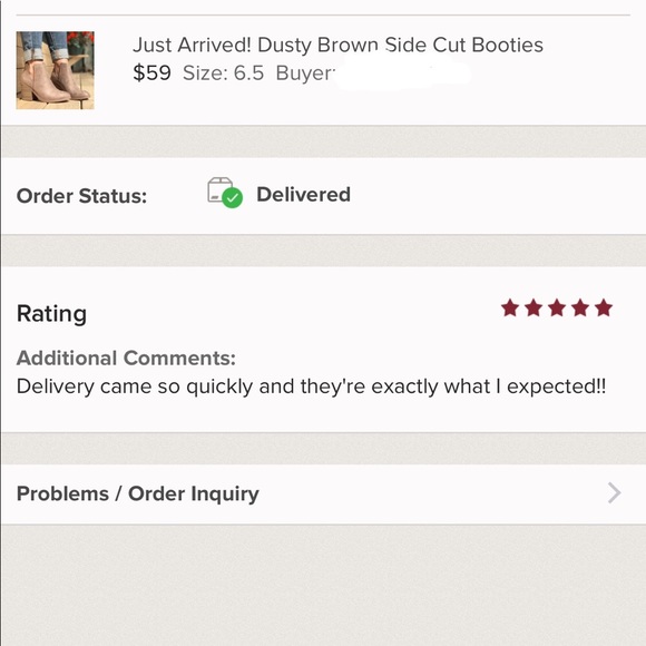 Last Pair (5.5)! Dusty Brown Side Cut Booties - Picture 2 of 4