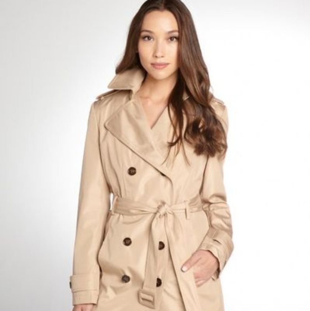 Double Breasted Belt Calvin Klein Trench Coat