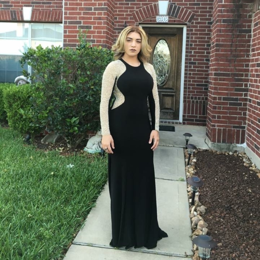 Elegant black and gold dress