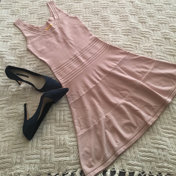 Catherine Malandrino Dresses & Skirts - Catherine Malandrino Pink Fit and Flare Tank Dress