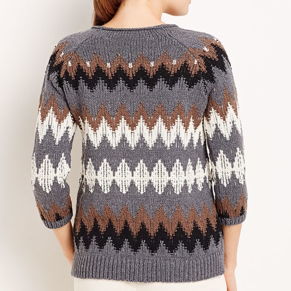 Beautiful Chevron Jacquard Pullover - Picture 3 of 4