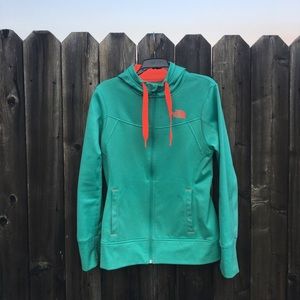 Turquoise North Face light jacket