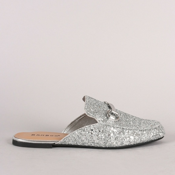 Last Size 5.5 💎Encrusted Glittery Horsebit Mule - Picture 7 of 8