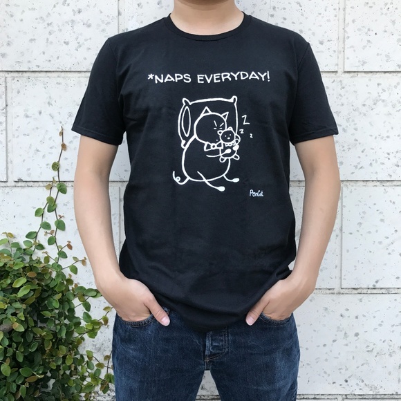 "Naps Everyday!" unisex cat t-shirt - Picture 2 of 2