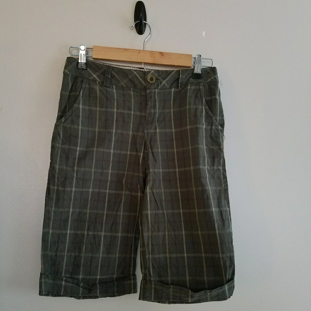 Plaid Long Length Shorts