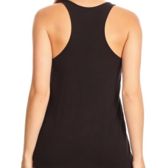 LAST 1: Black & White Skeleton Tank - Picture 3 of 3