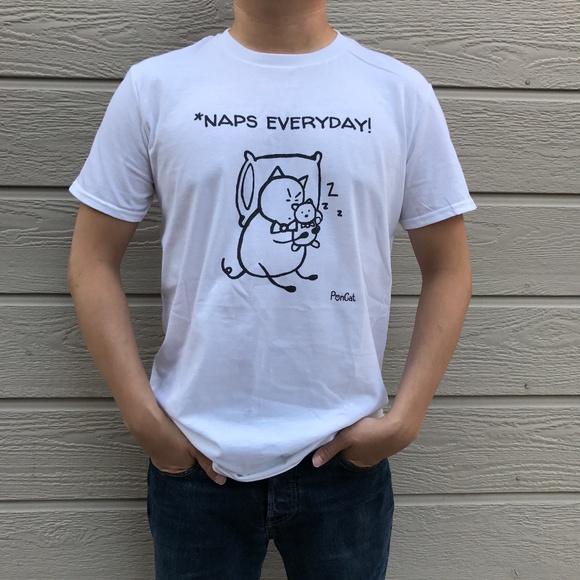 "Naps Everyday!" unisex cat t-shirt - Picture 2 of 3