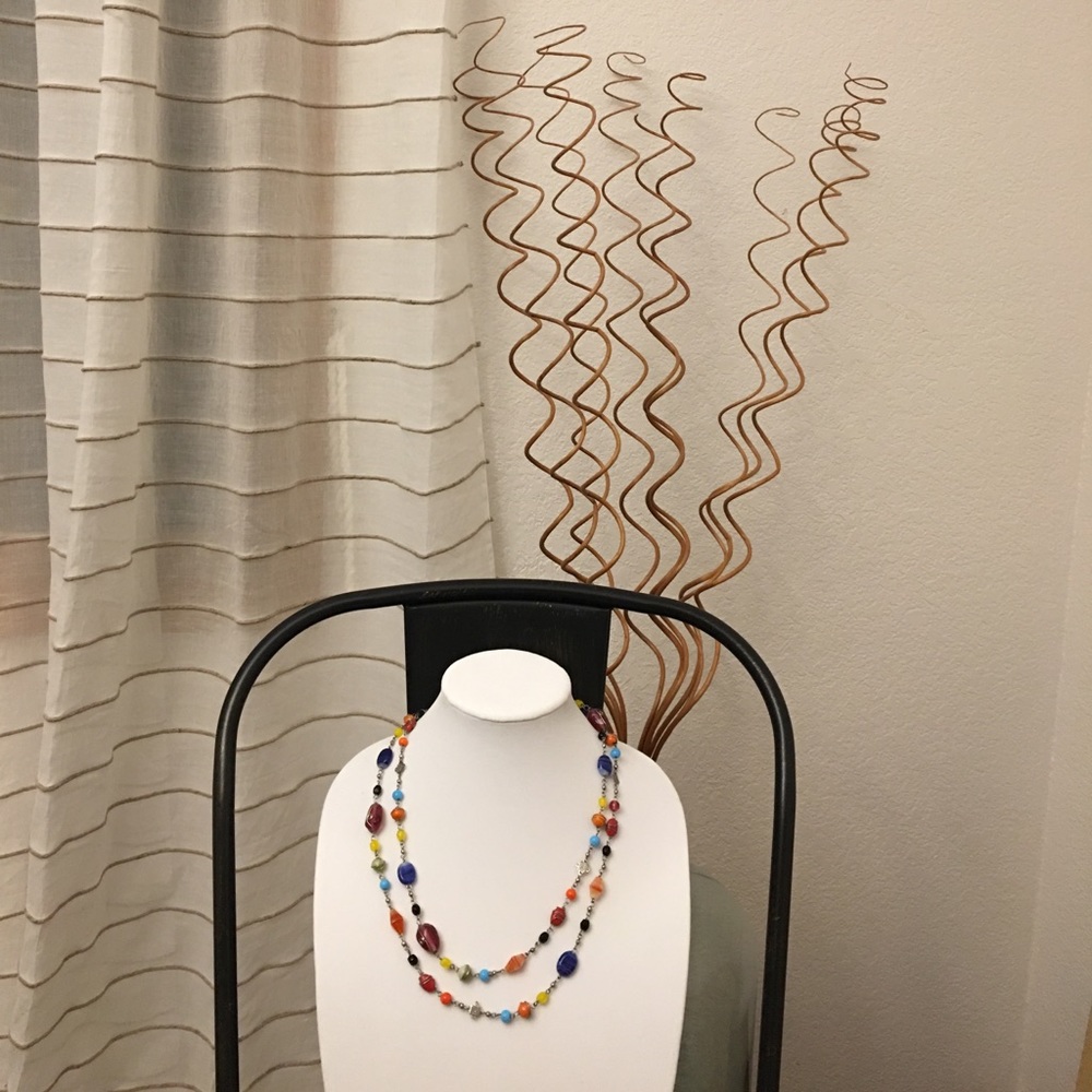 Multi-Colored Beaded Necklace