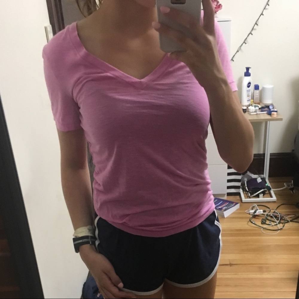 Cute PINK v neck tee
