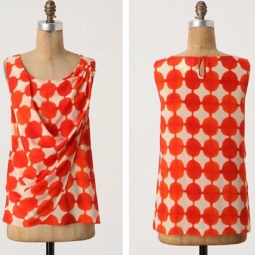 Anthropologie Maeve Quantum Silk Blouse