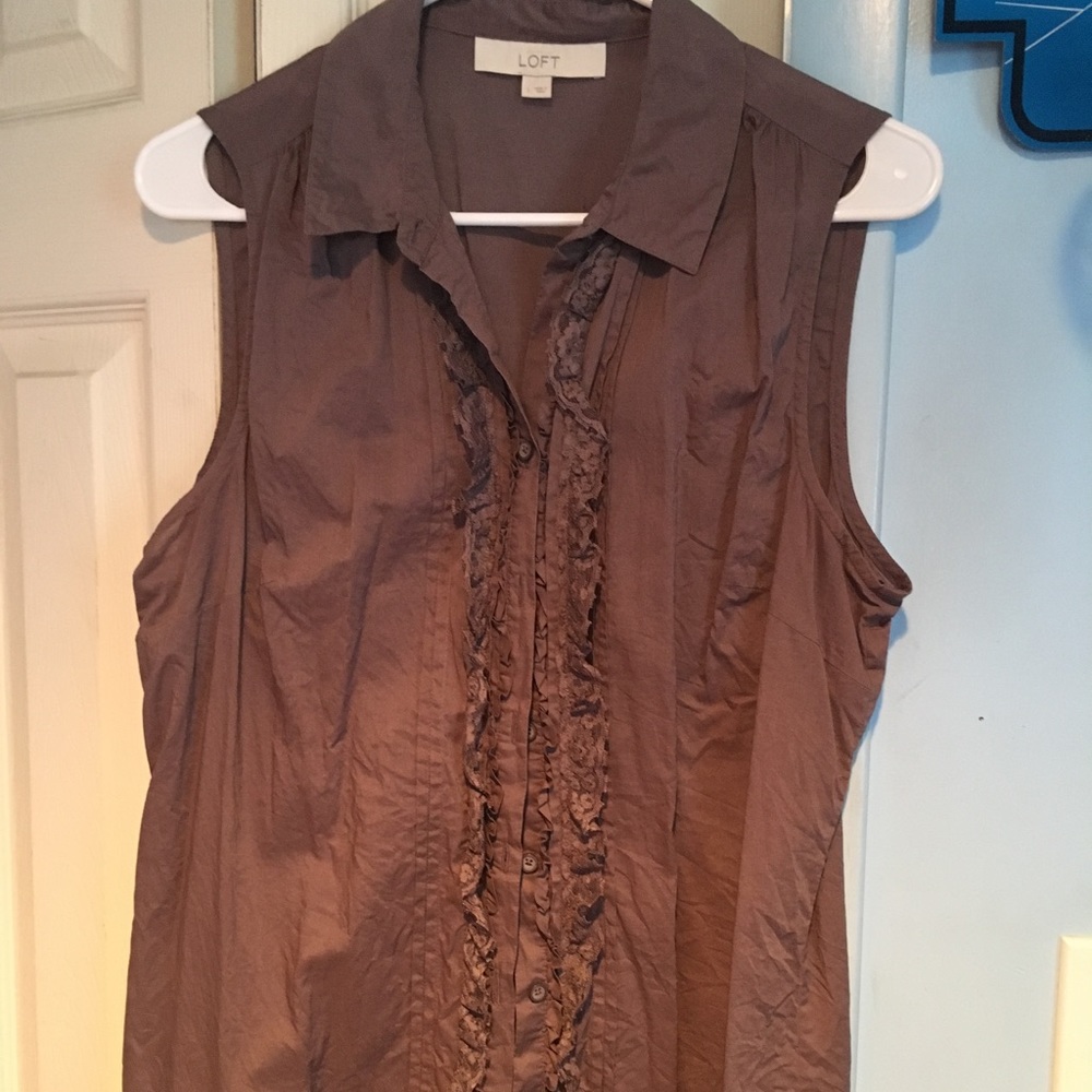 Loft button up blouse