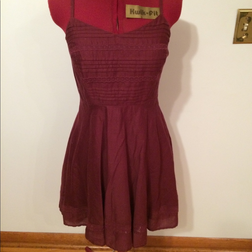 Dark red sundress