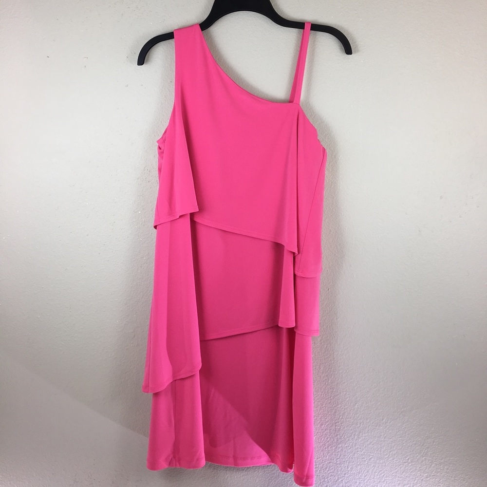 Vince Camuto Pink Sleeveless Layered Dress