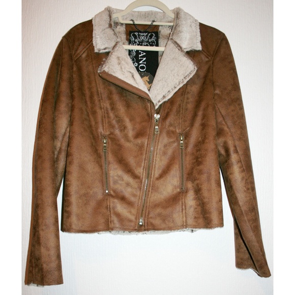 Highest Quality Vegan Suede & Fur Moto Jacket NWT - Picture 3 of 8