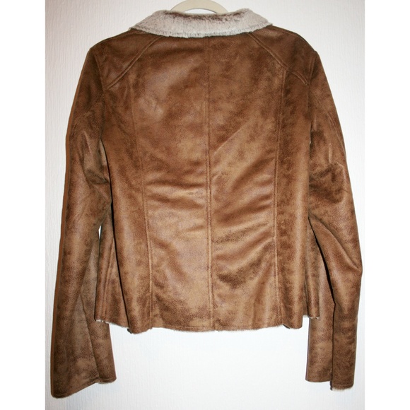 Highest Quality Vegan Suede & Fur Moto Jacket NWT - Picture 4 of 8