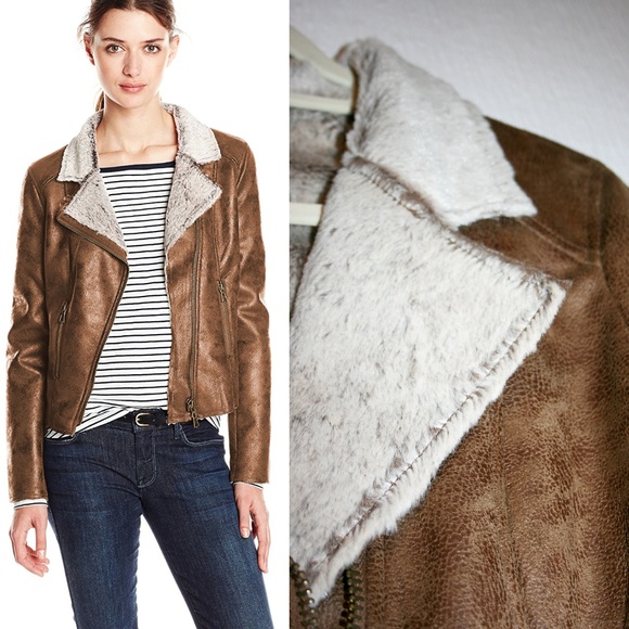 Highest Quality Vegan Suede & Fur Moto Jacket NWT - Picture 5 of 8