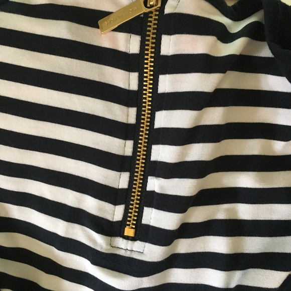 Michael Kors Navy Striped Long sleeve Top Size S - Picture 6 of 8
