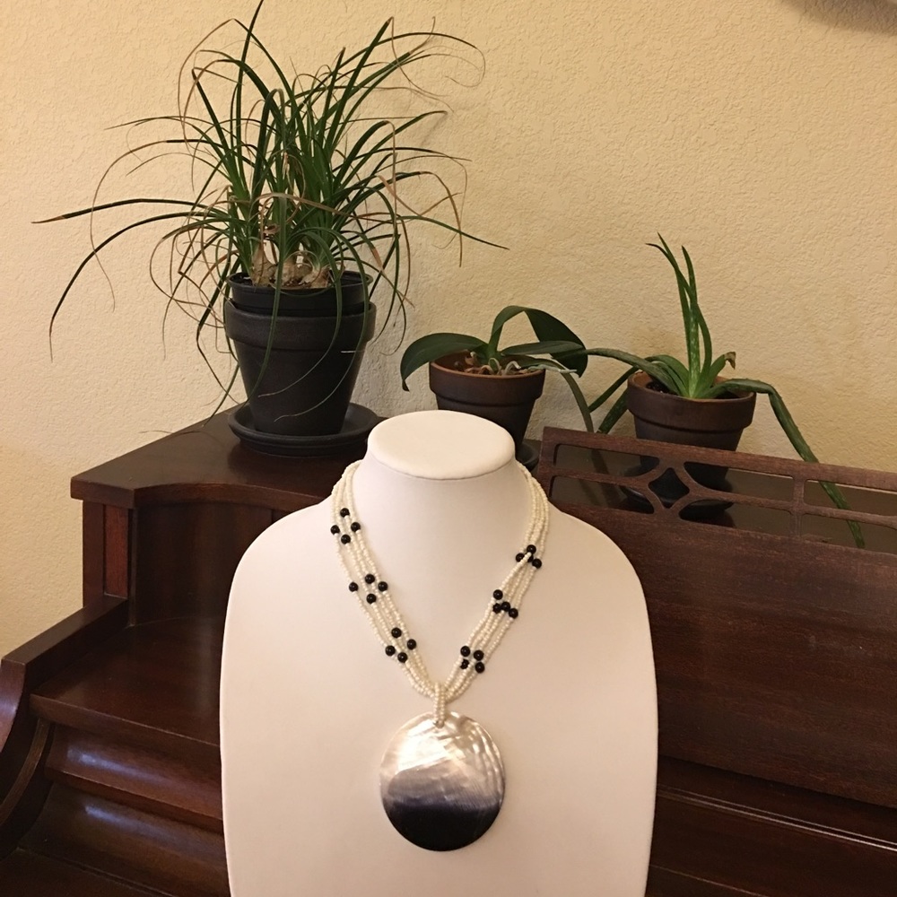 Seashell and Beaded Necklace