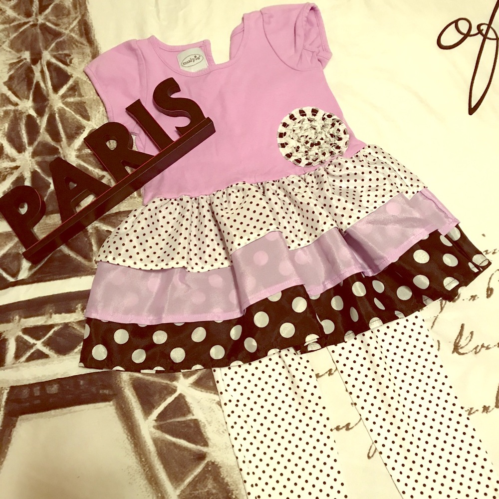 Girls Mud Pie matching set