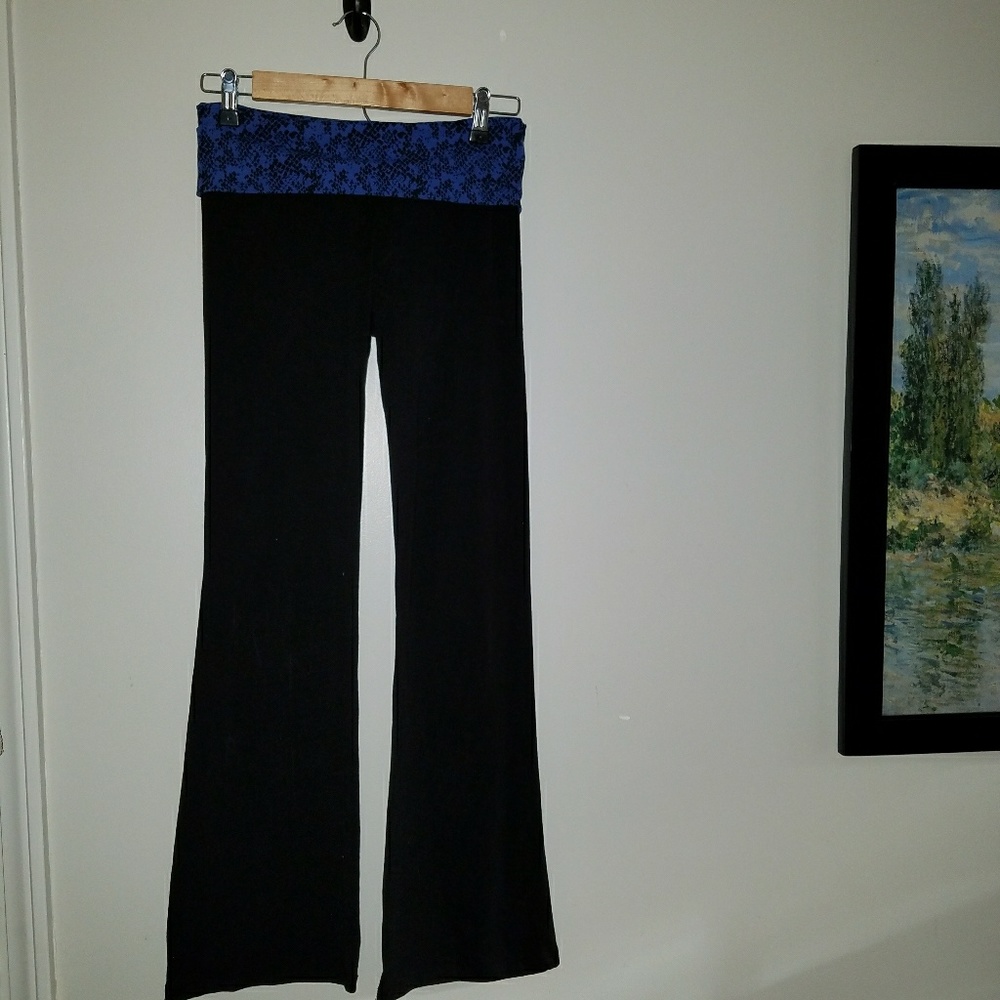 Yoga Pants Flared with foldover waist band