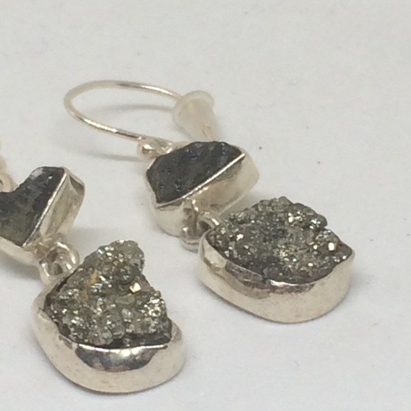handcrafted Jewelry - 🕉💎💎‼️REAL MOLDAVITE EARRINGS‼️