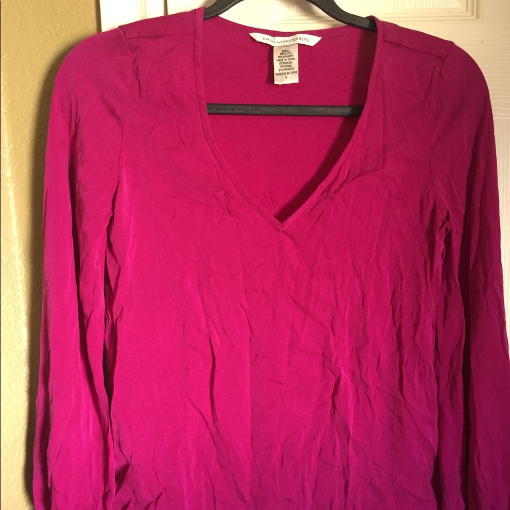 DVF silk blouse
