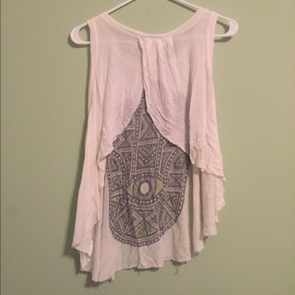 Open Back Hamsa Print Tank - Picture 3 of 3