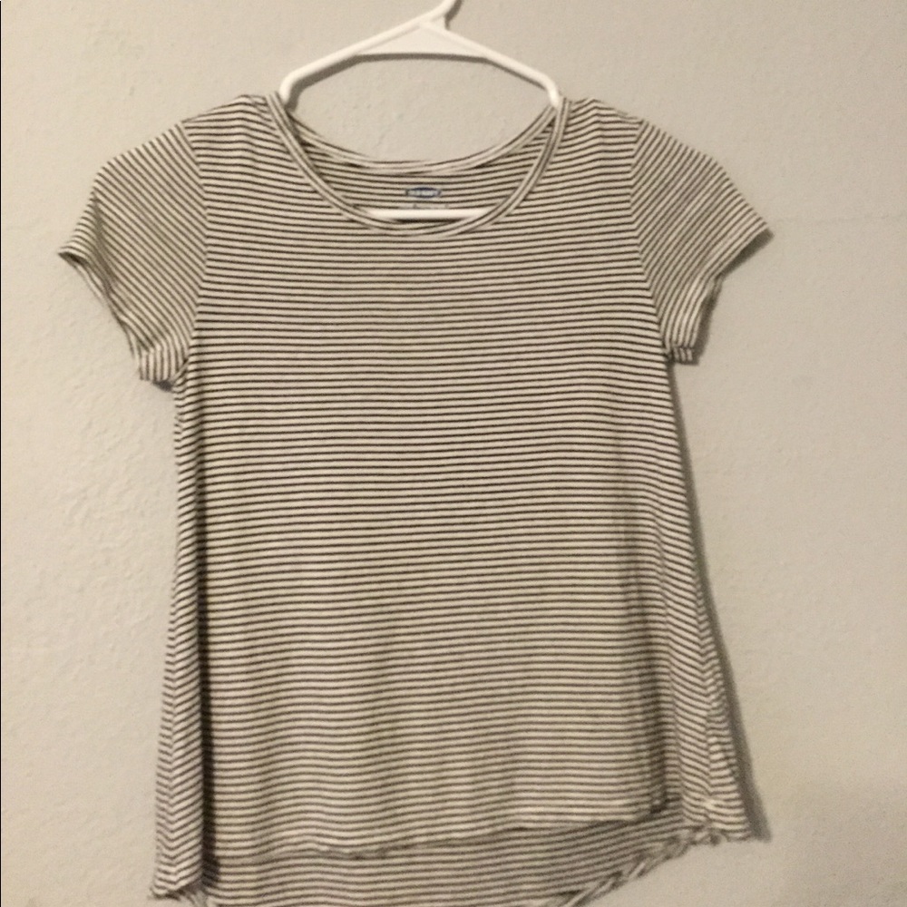 Black and White striped T Shirt