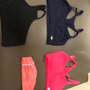Sports bras and headbands!
