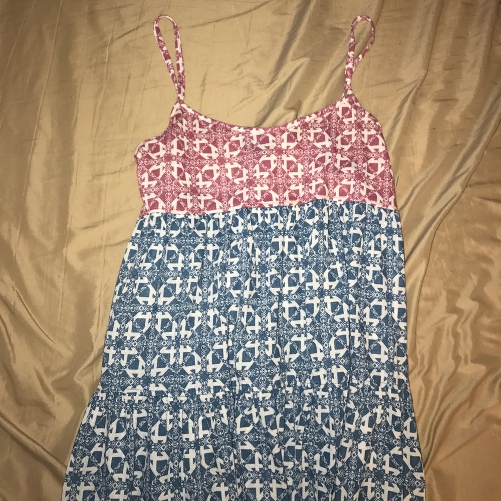 Color block patterned TopShop dress