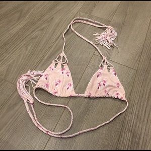 Acacia island orchid bikini top