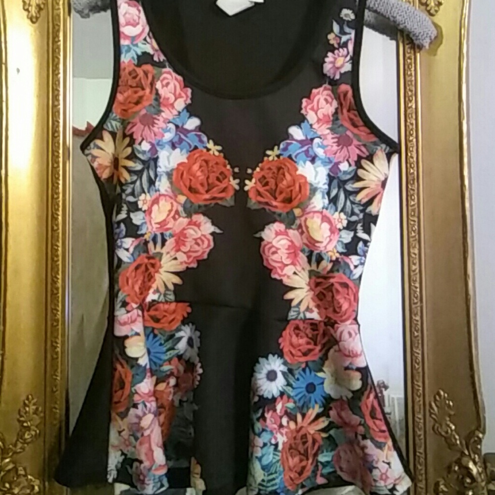 Floral tank top