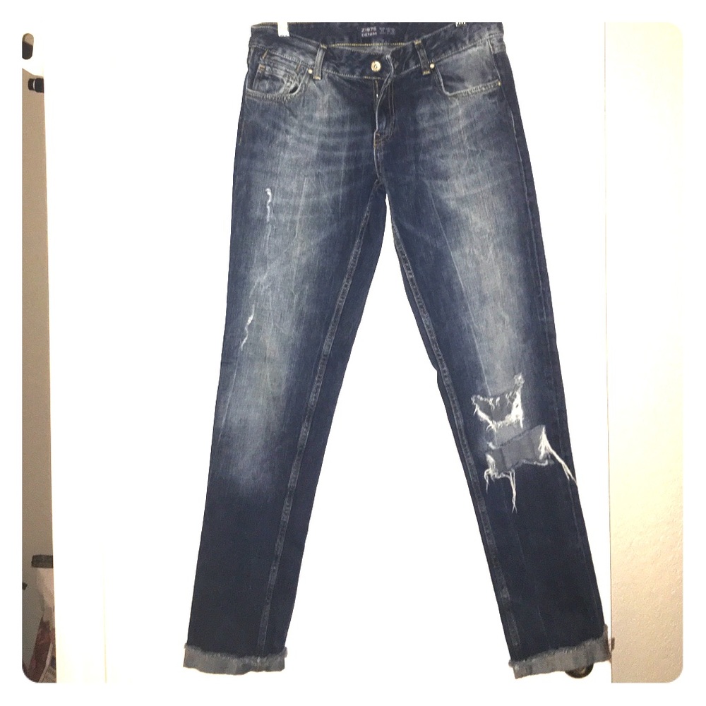 Like new stone washed Zara jeans