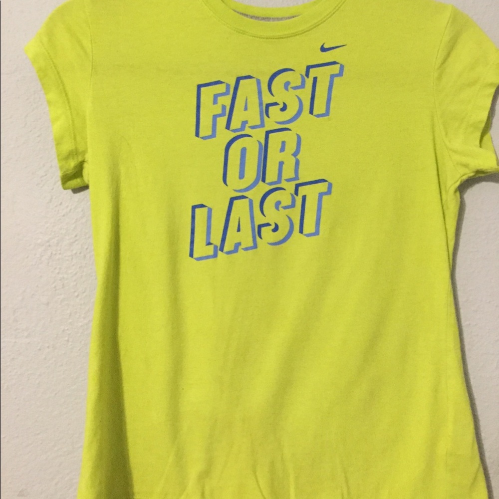 Green Nike T shirt