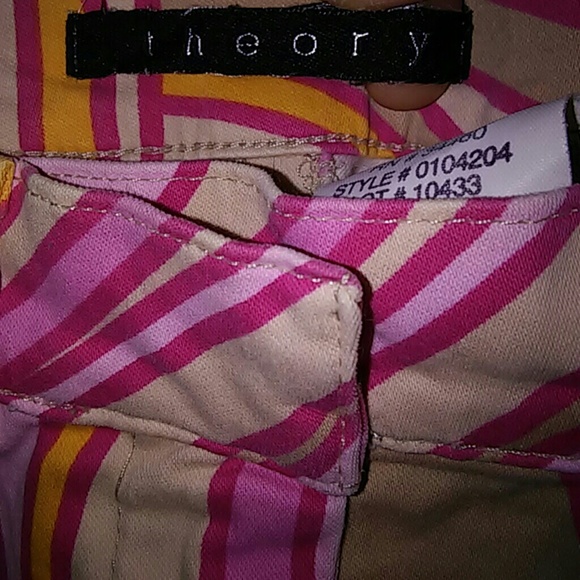 ××SOLD××THEORY MULTICOLORED PANTS - Picture 3 of 4