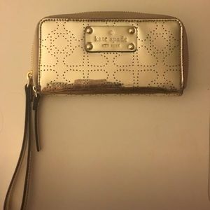 Kate Spade Metro Spade Gold Wallet