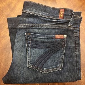 7 For All Mankind Flare Denim Jeans 29" Tall