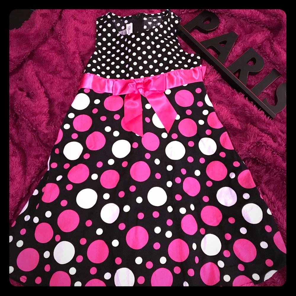 Girls polka dot dress