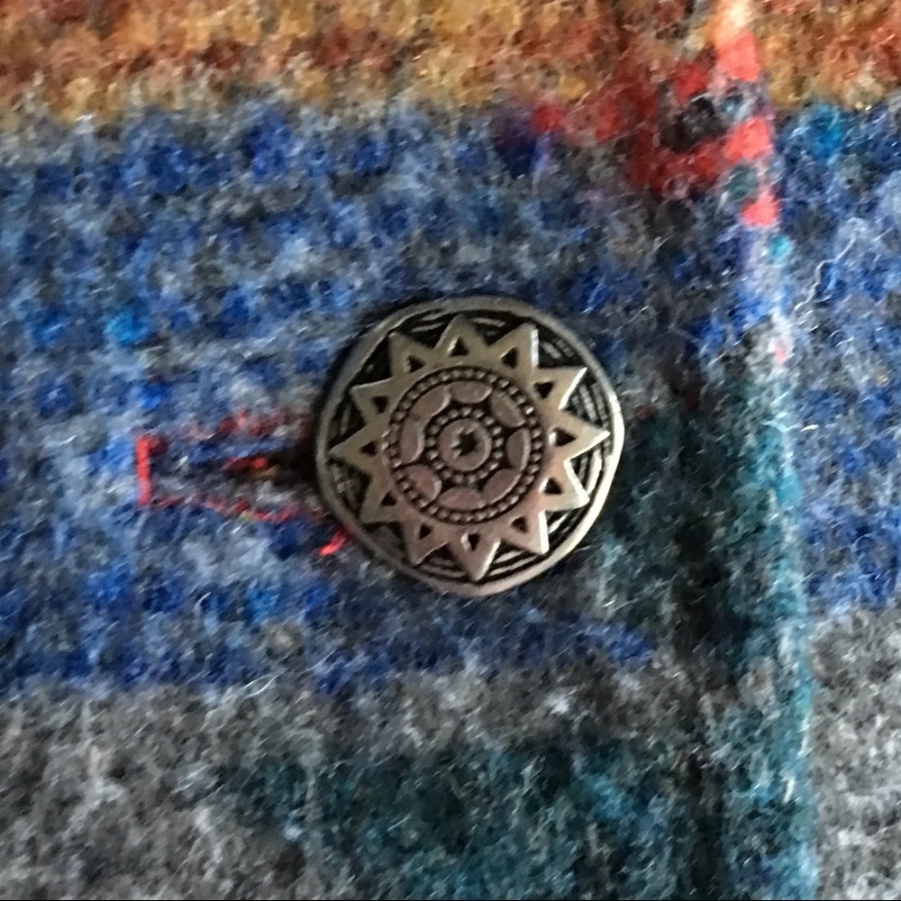 ❌SOLD❌ € Southwestern Wool Vest I12 - Picture 3 of 8