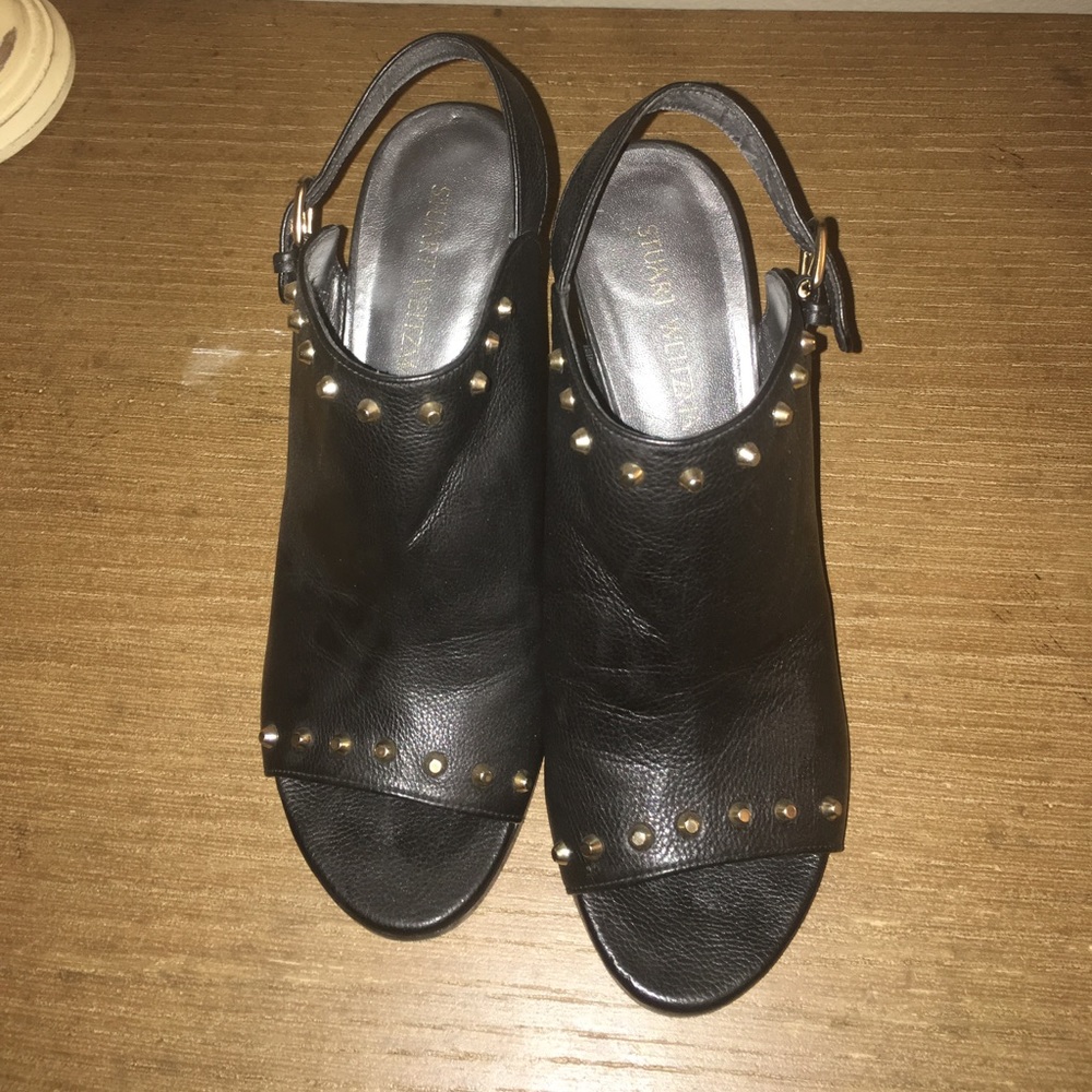 Stuart Weitzman studded sandal booties
