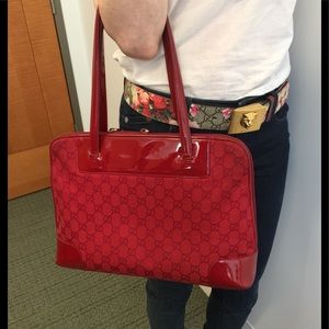 Authentic red Gucci bag / tote / shoulder bag