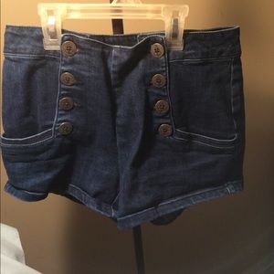 Sailor high waist jean shorts size 5