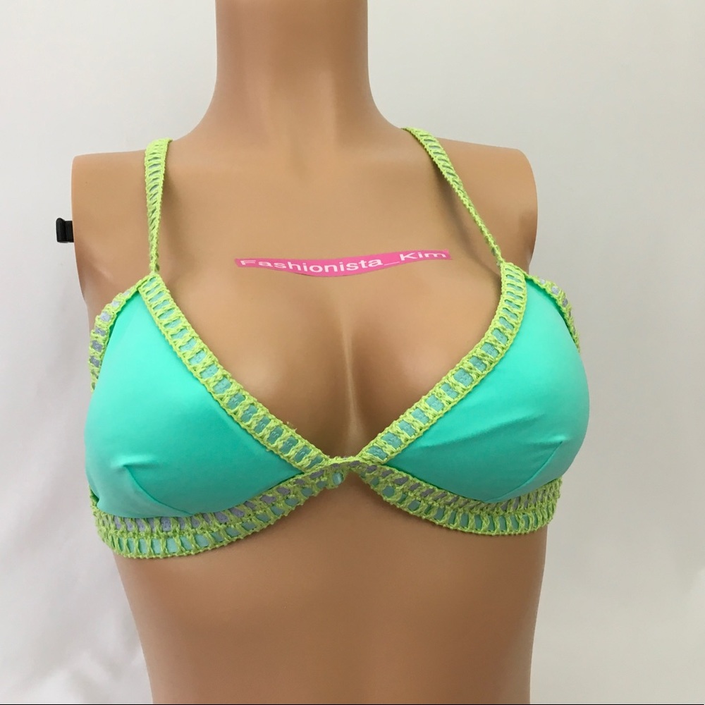 ✅🆕😍 Victoria's Secret crochet swim top - Picture 3 of 8