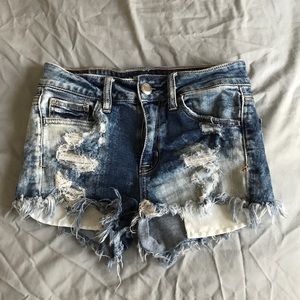 American Eagle Hi-Rise Shortie Jean Shorts